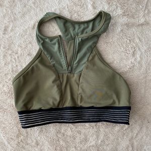 Kyodan long line olive green sports bra. Size M.